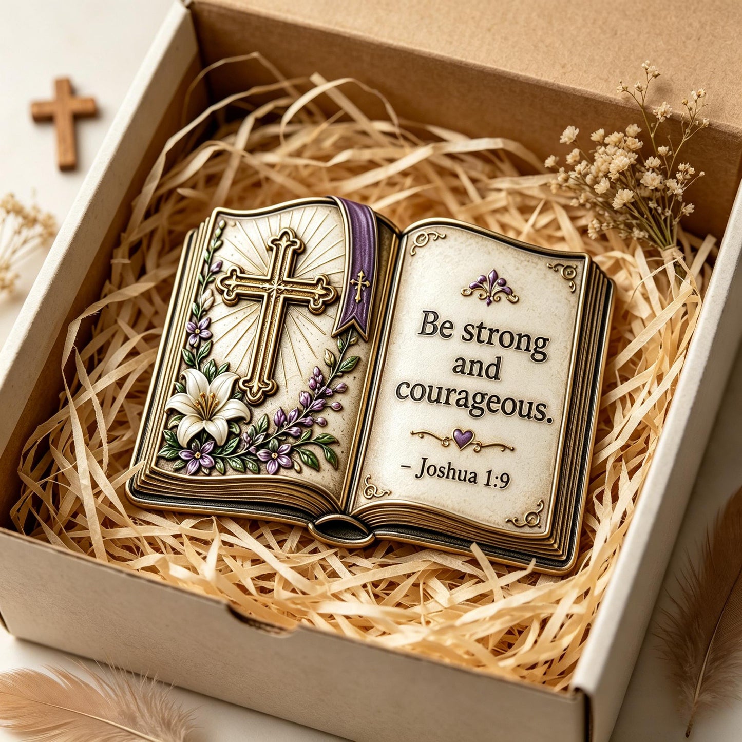 ✝️Open Bible Pocket Hug – Faith You Can Carry With You
